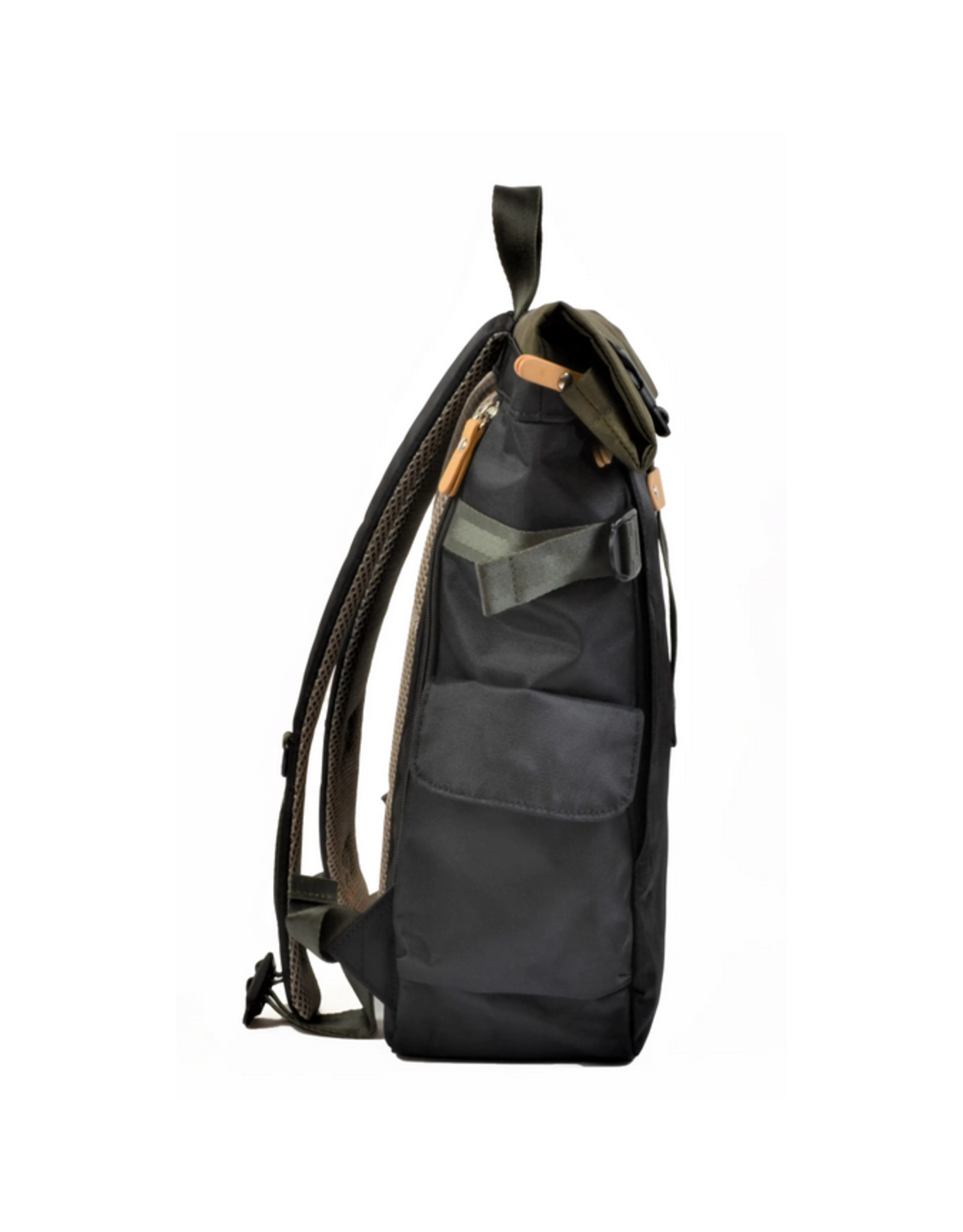Rolltop Backpack - Olive/Black