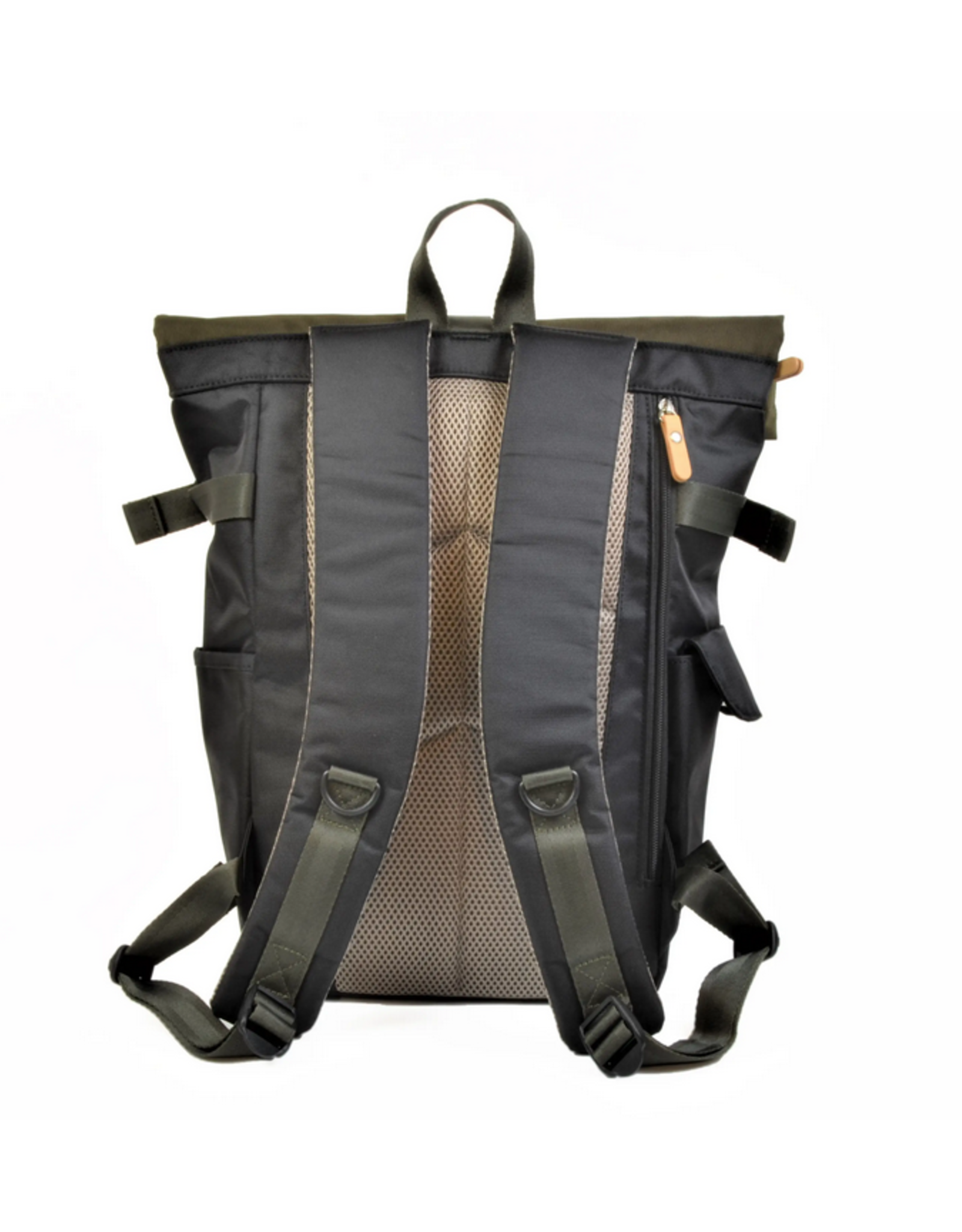 Rolltop Backpack - Olive/Black