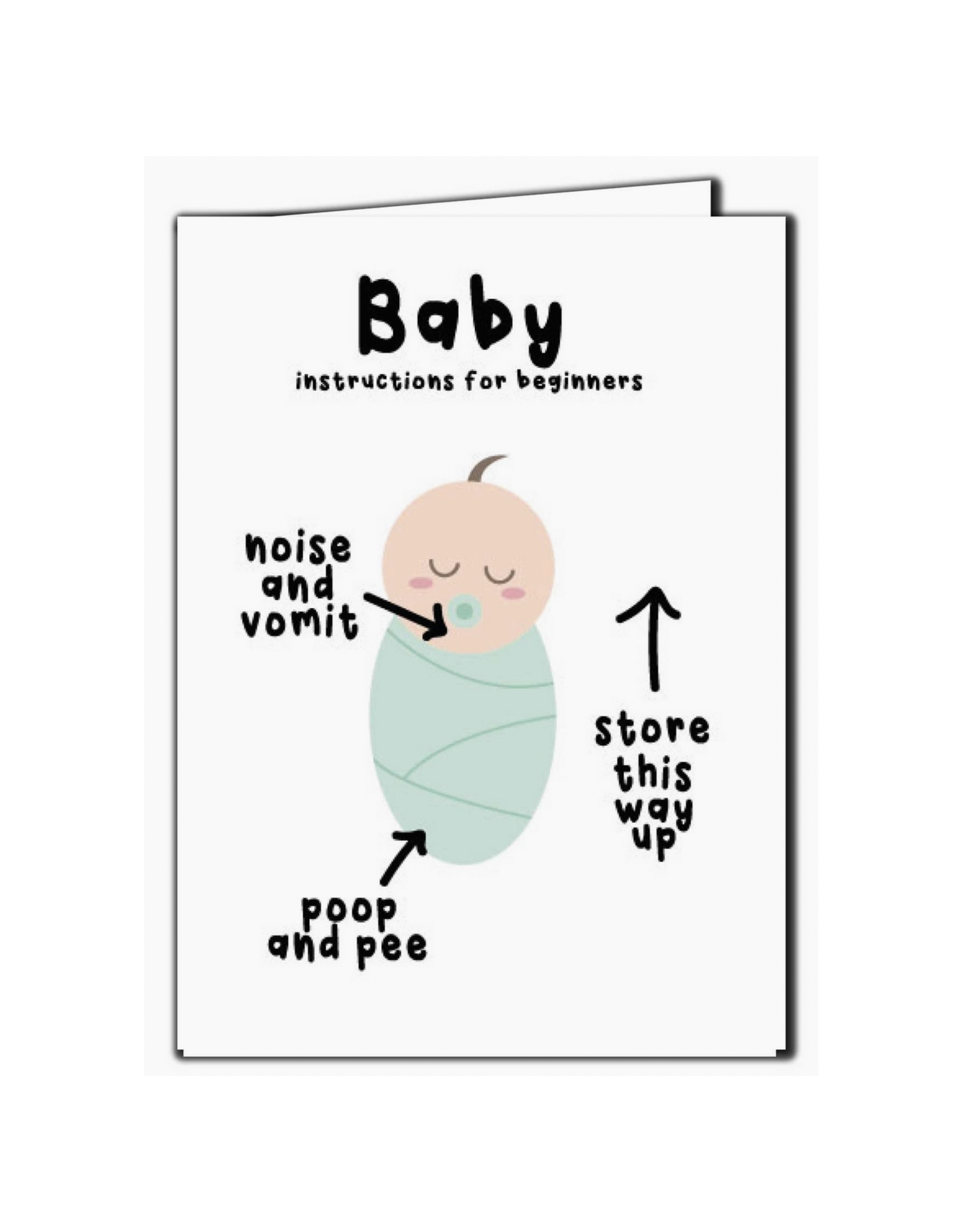 Baby Instructions Greeting Card