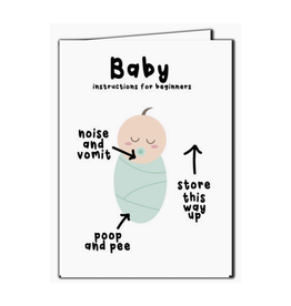 Baby Instructions Greeting Card