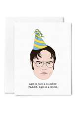 Age is Just a Number Dwight Birthday Greeting Card