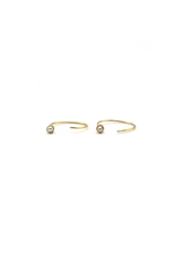 Dainty Pearl Wrap Around Earrings - Gold