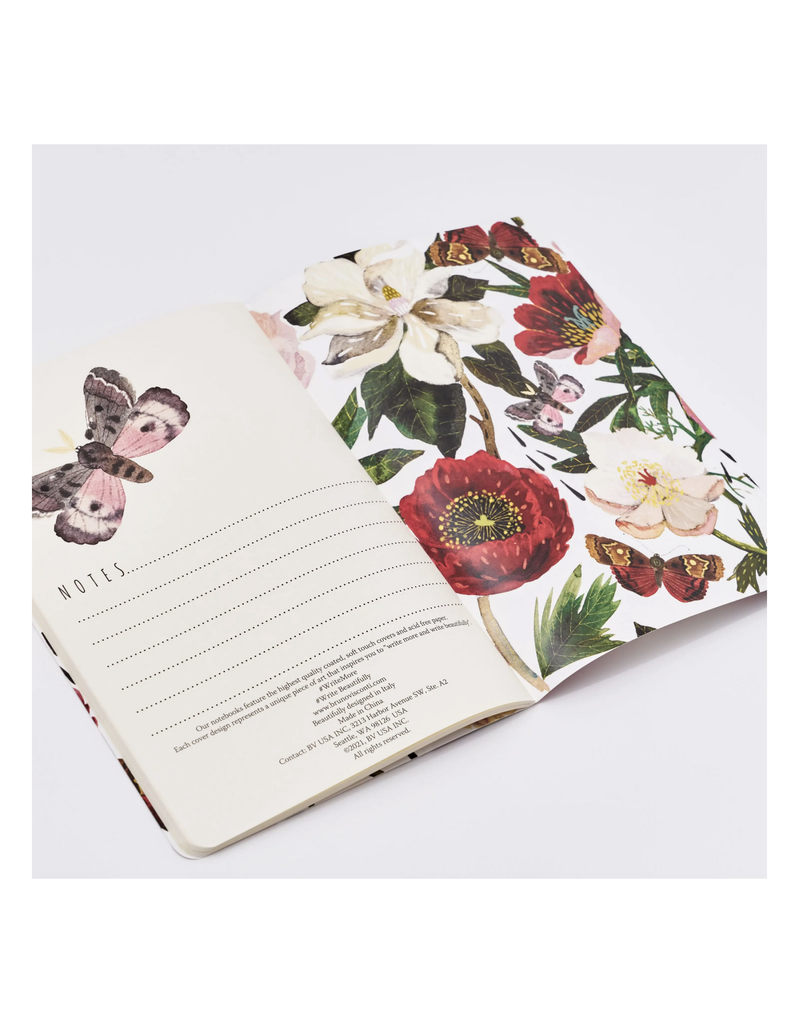 Peonies (White) Notebook