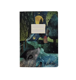 Wolf Cub & Moon Notebook