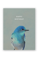 Happy Birthday Bluebird Greeting Card