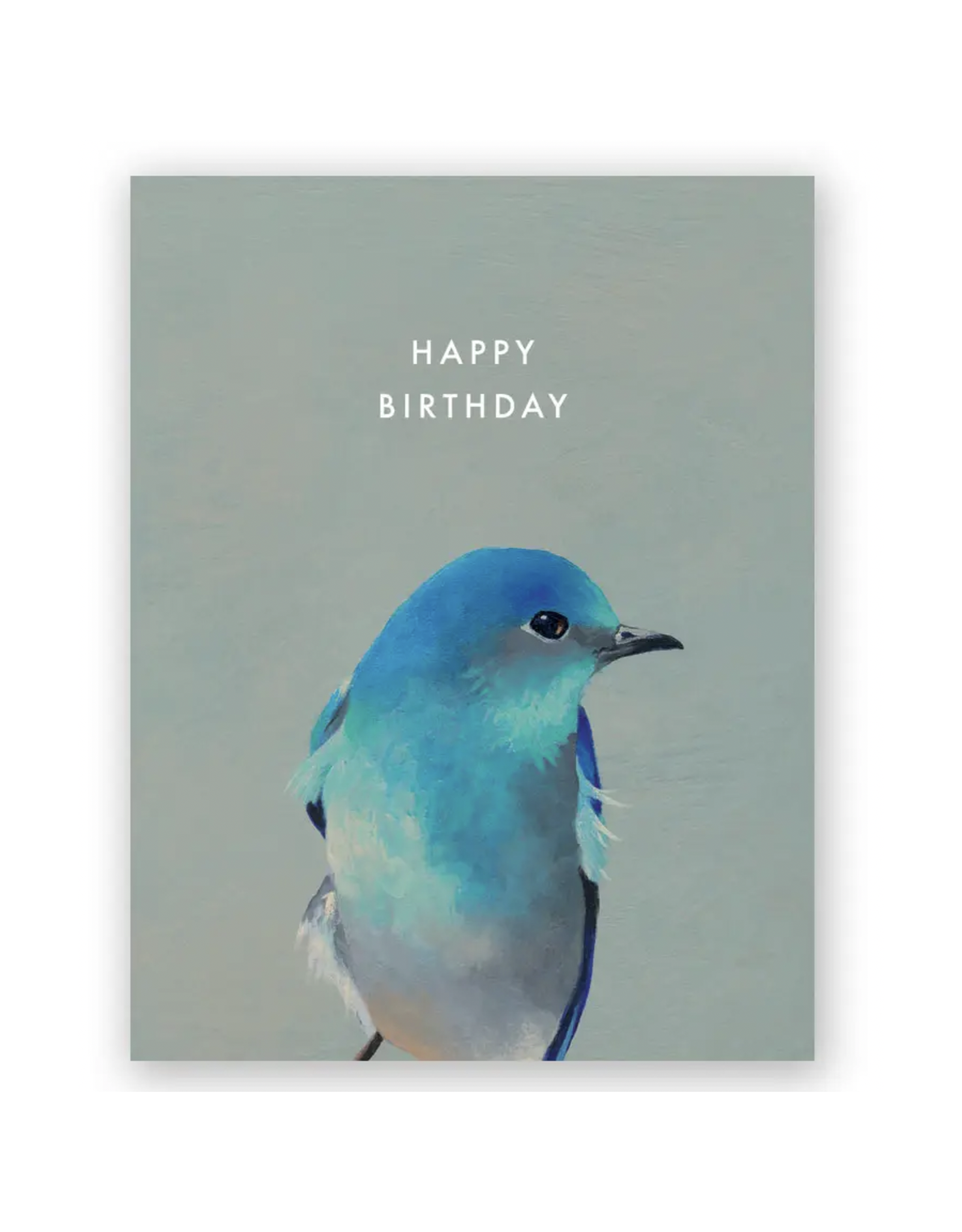 Happy Birthday Bluebird Greeting Card