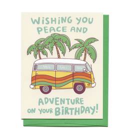 Wishing You Peace and Adventure Birthday Greeting Card