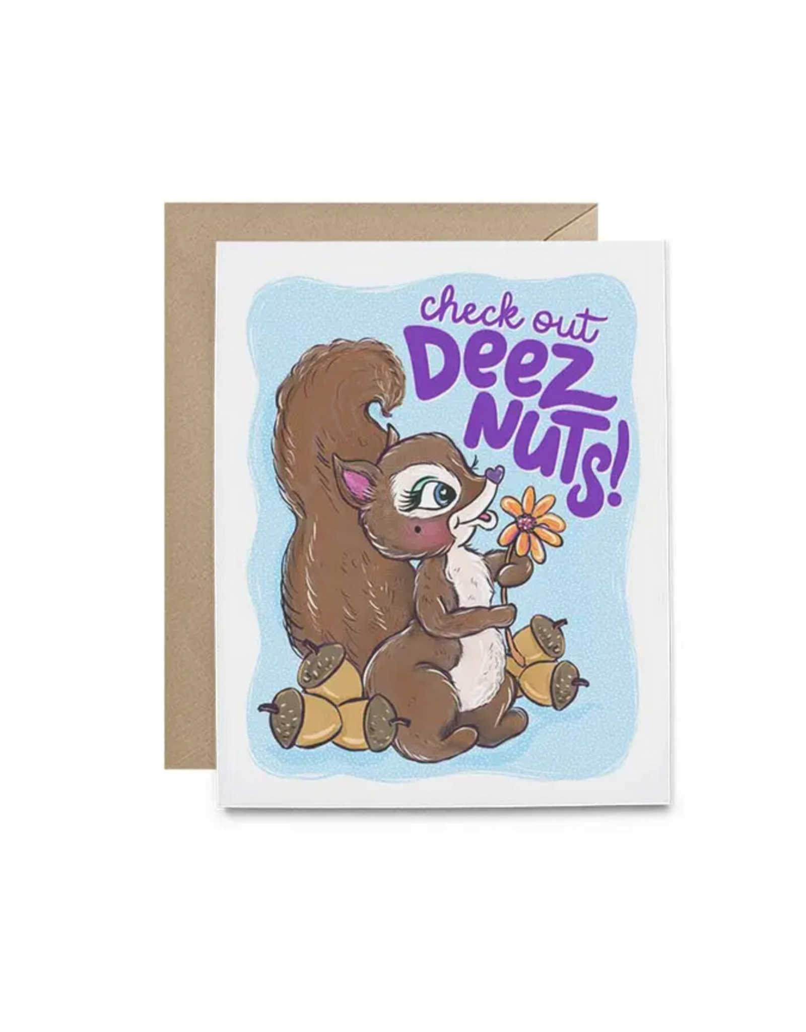 Deez Nuts Squirrel Greeting Card