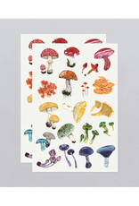Colorful Mushrooms Tattoo Sheet
