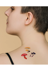 Colorful Mushrooms Tattoo Sheet