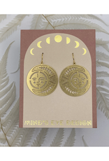 Sun & Moon Golden Earrings