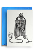 Vader Hoovering Greeting Card