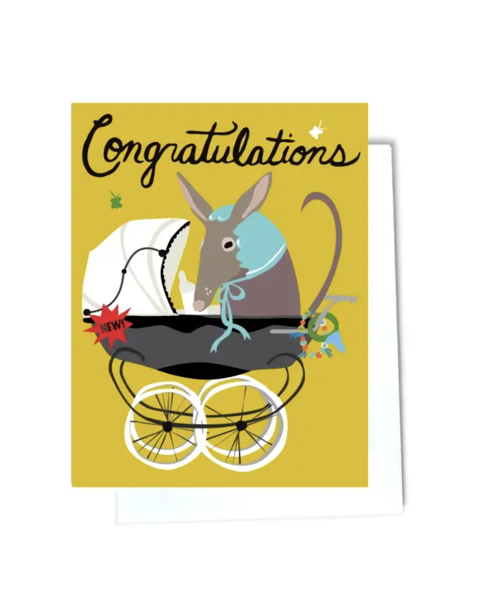 Congratulations Baby Aardvark Greeting Card