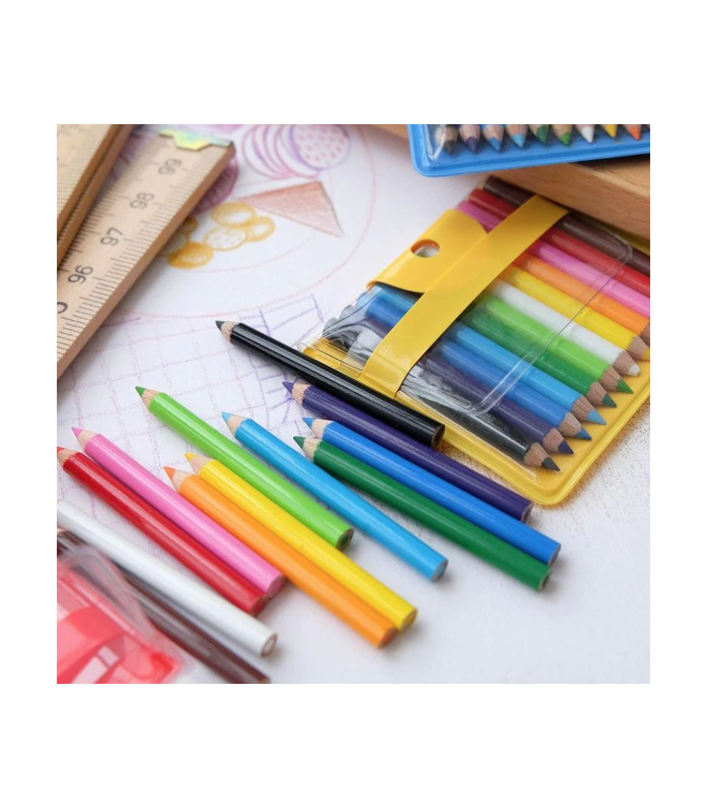 Mini Colored Pencils Pouch Home