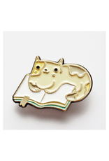 Book Cat Enamel Pin