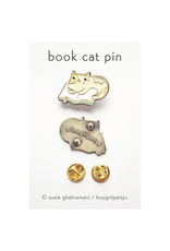 Book Cat Enamel Pin