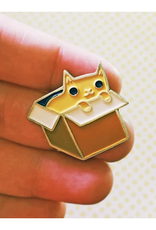 Cat in a Box (BoyGirlParty) Enamel Pin