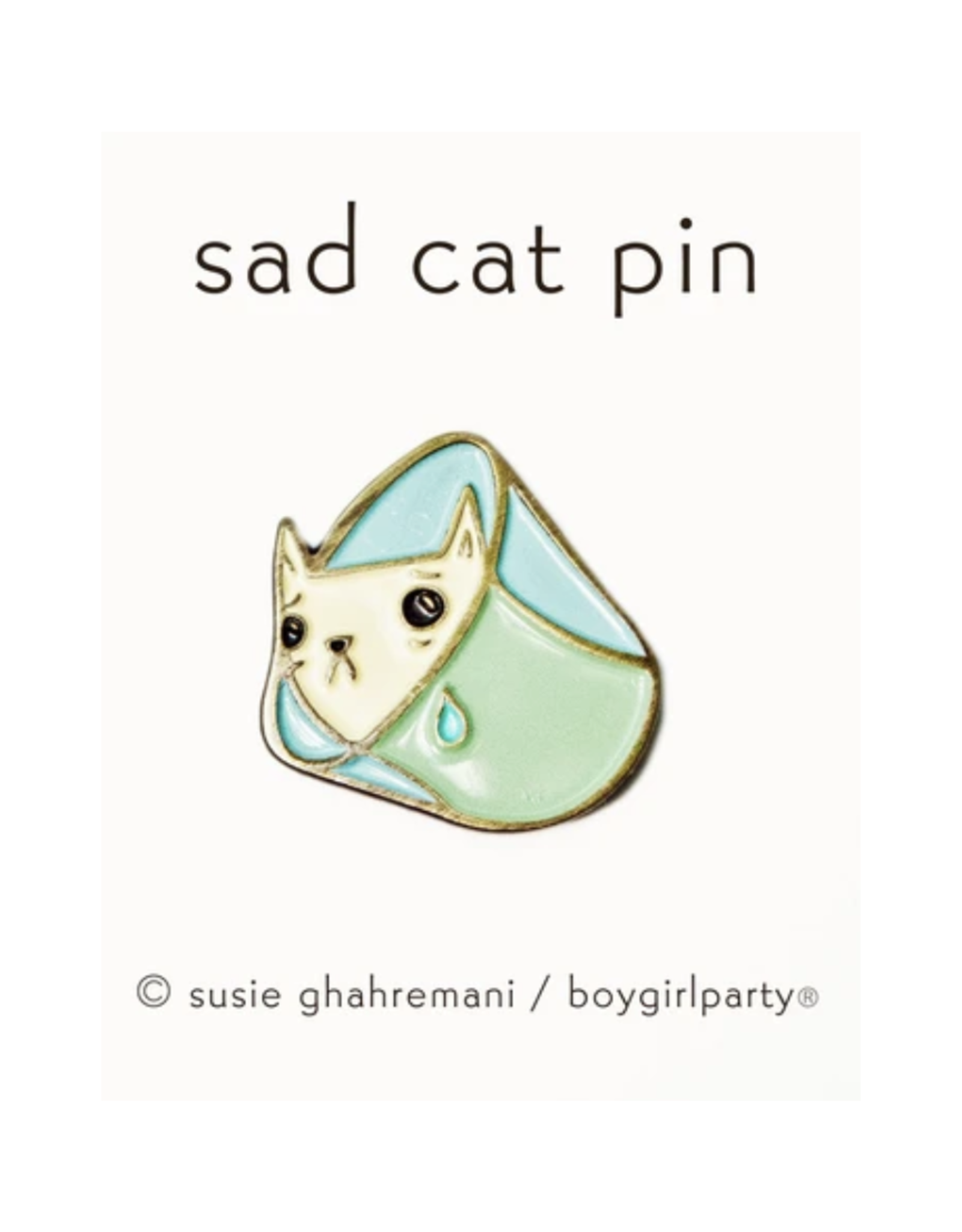 Sad Cat Pin