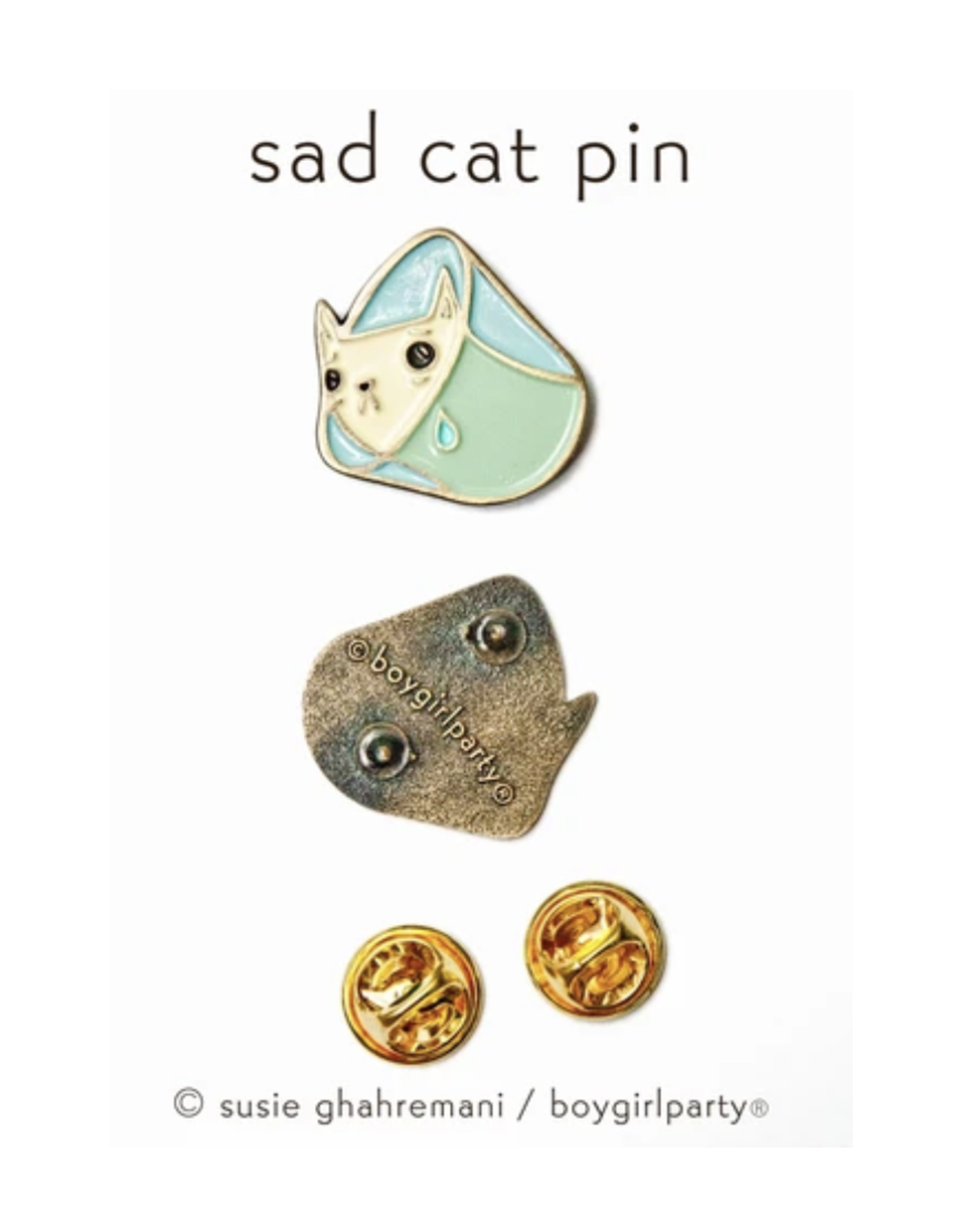 Sad Cat Pin