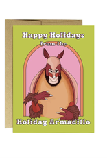 Holiday Armadillo Greeting Card