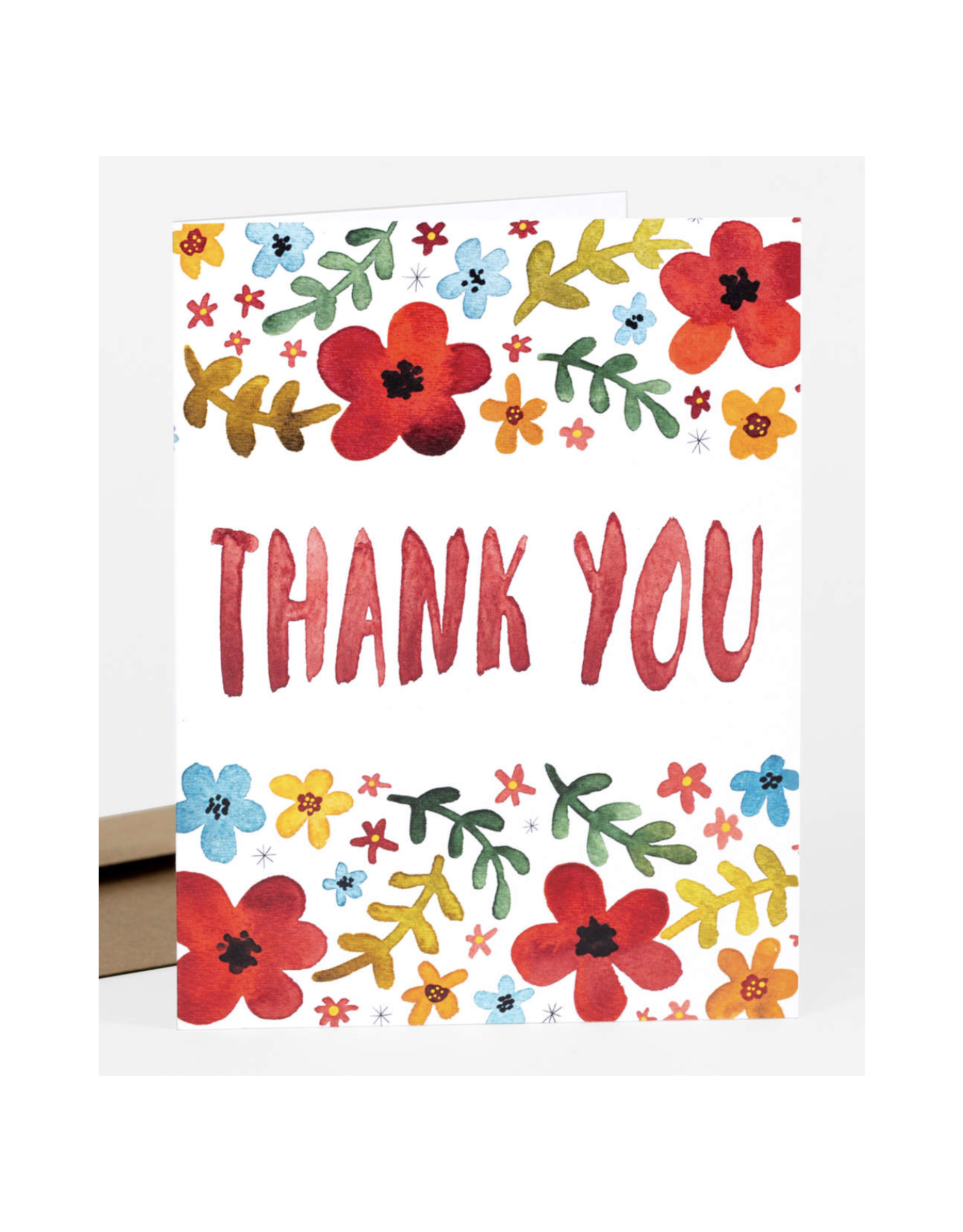Thank You Floral Greeting Card