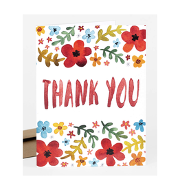 Thank You Floral Greeting Card