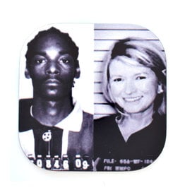 Snoop / Martha Mugshot Coaster