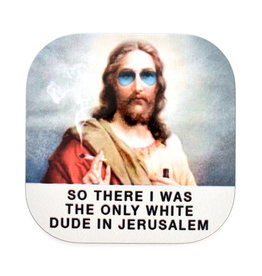 White Jesus Coaster