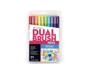 Dual Brush Pen Art Markers: Bright - Home