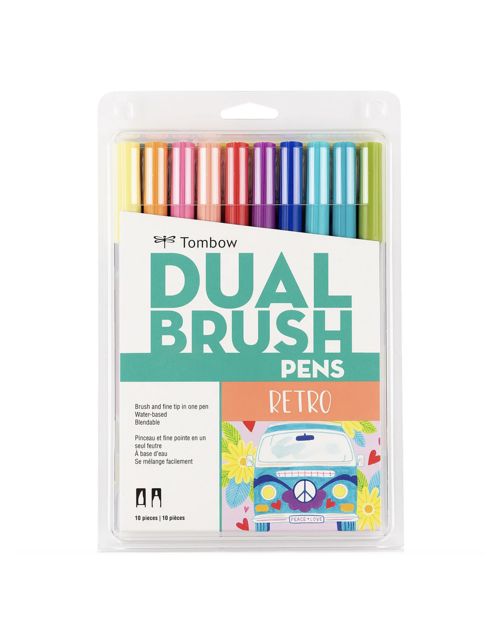 Tombow Dual Brush Pen Art Markers Primary