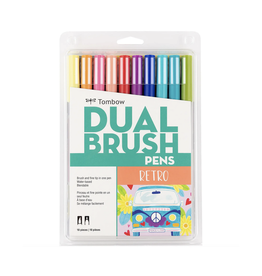 Dual Brush Pen Art Markers: Retro