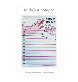 Hippo Don't Want To Do List