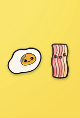 Bacon & Eggs Enamel Pin Set
