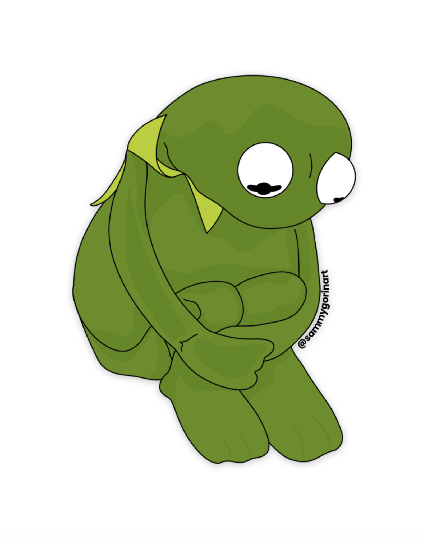Sad Kermit Sticker