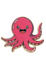 Pink Octopus Enamel Pin