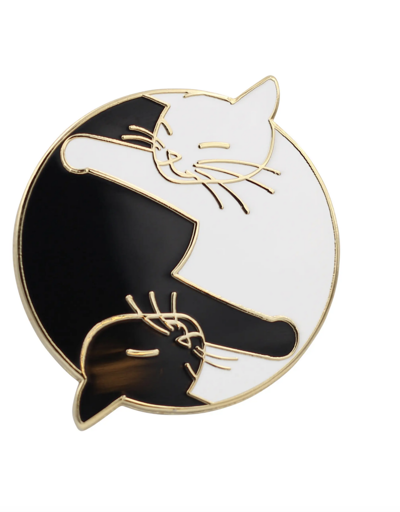 Yin Yang Cats Enamel Pin