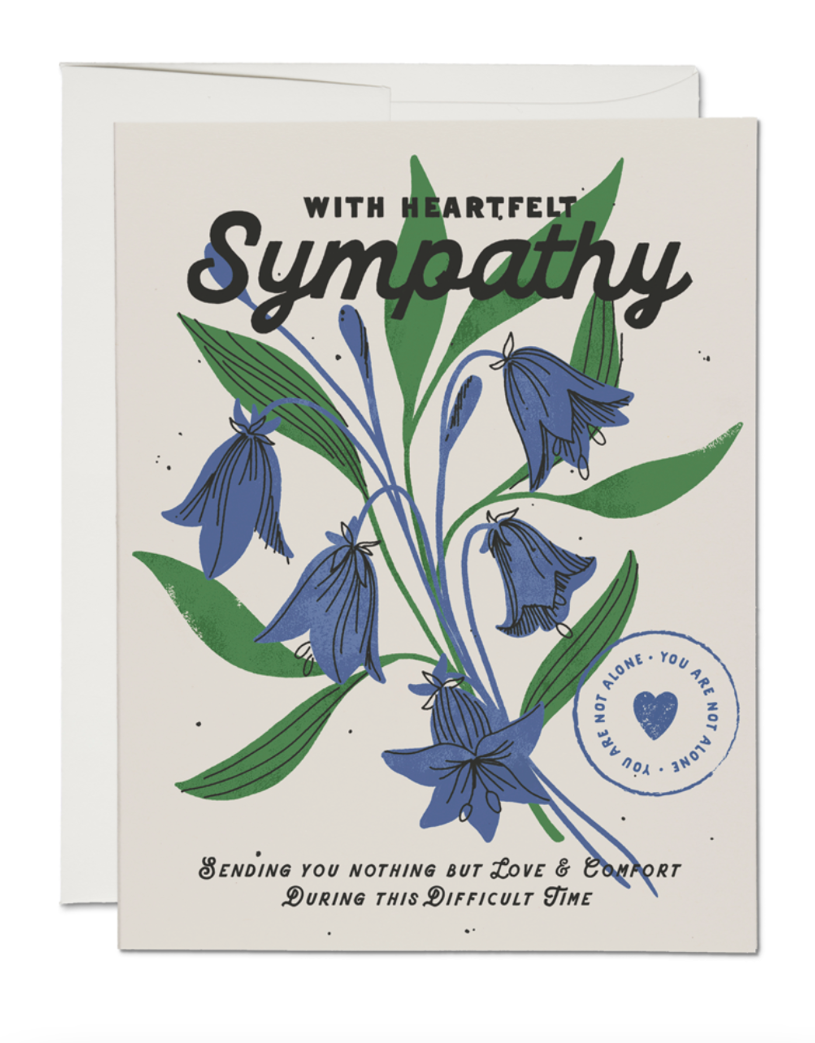 Heartfelt Sympathy Bluebells Greeting Card