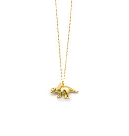 Triceratops Dino Charm Necklace