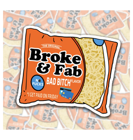 Broke & Fab Ramen Sticker