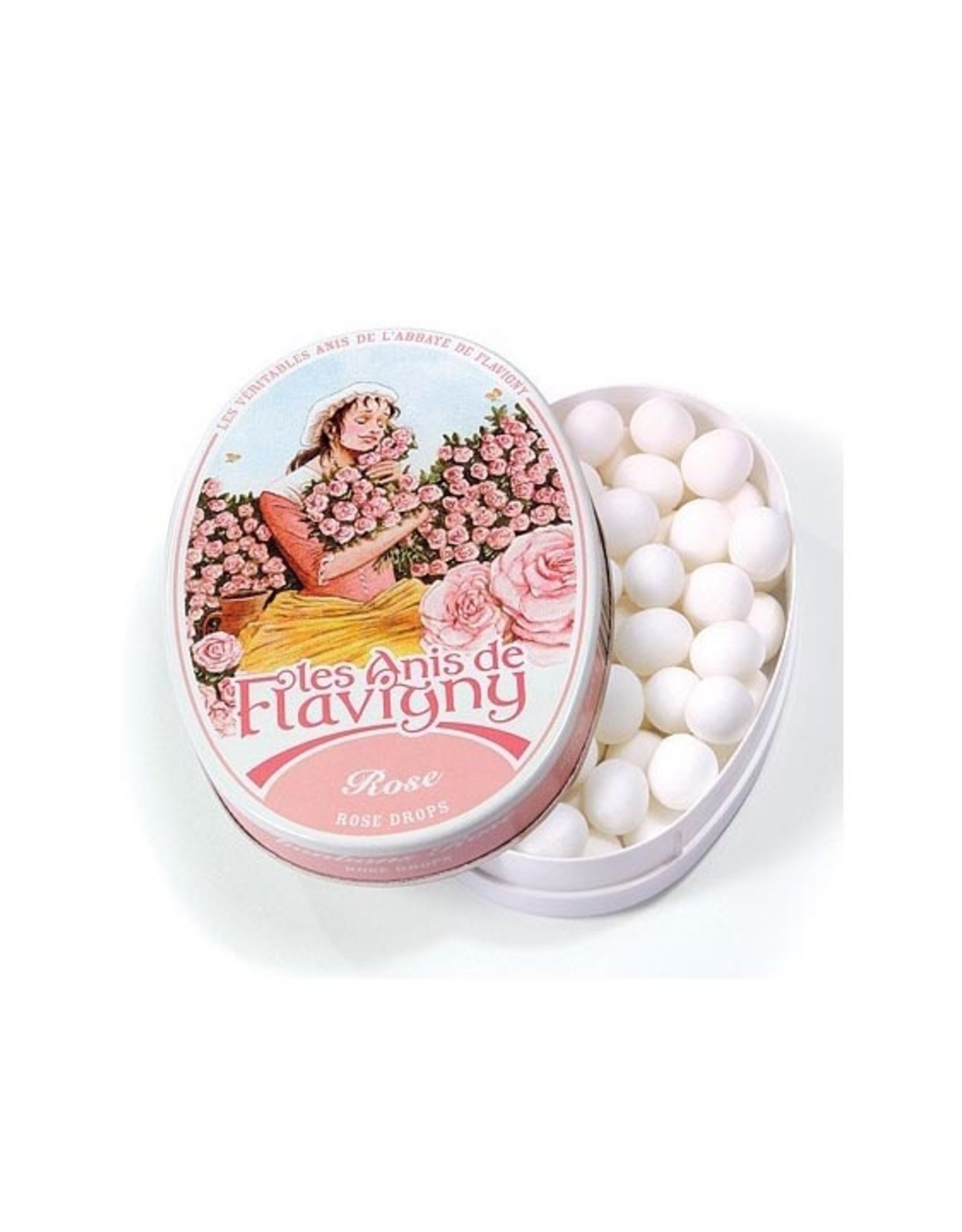 Anis De Flavigny Pastilles Tin - Rose