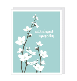 With Deepest Sympathy Apple Blossom Greeting Card