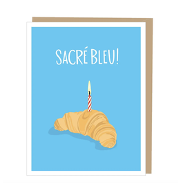Croissant Birthday Sacre Bleu Greeting Card