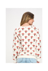 Cheery Red Mushrooms Sweatshirt