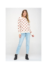 Cheery Red Mushrooms Sweatshirt