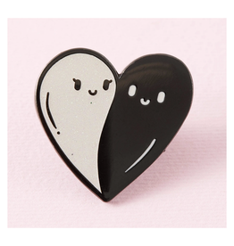 Heart Ghost Enamel Pin