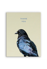 Thank You Crow Greeting Card