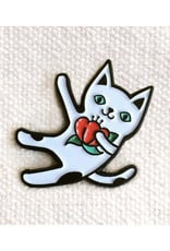 Cha! Cha! Cat Enamel Pin