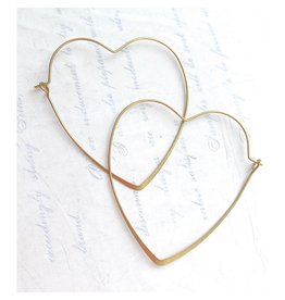Heart Hoop Earrings