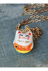 Lucky Cat Koi Necklace