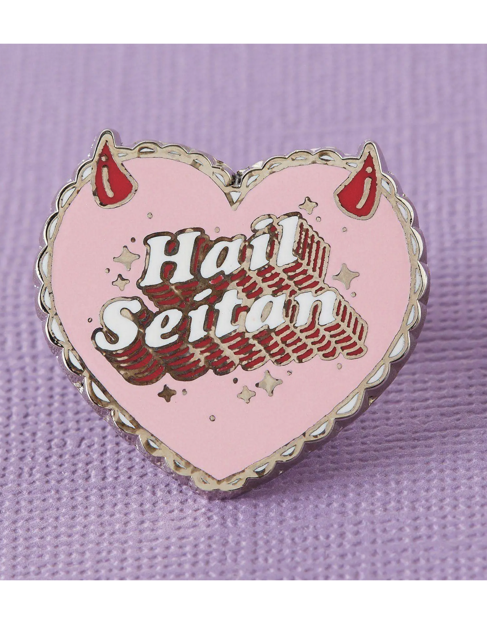 Hail Seitan Enamel Pin